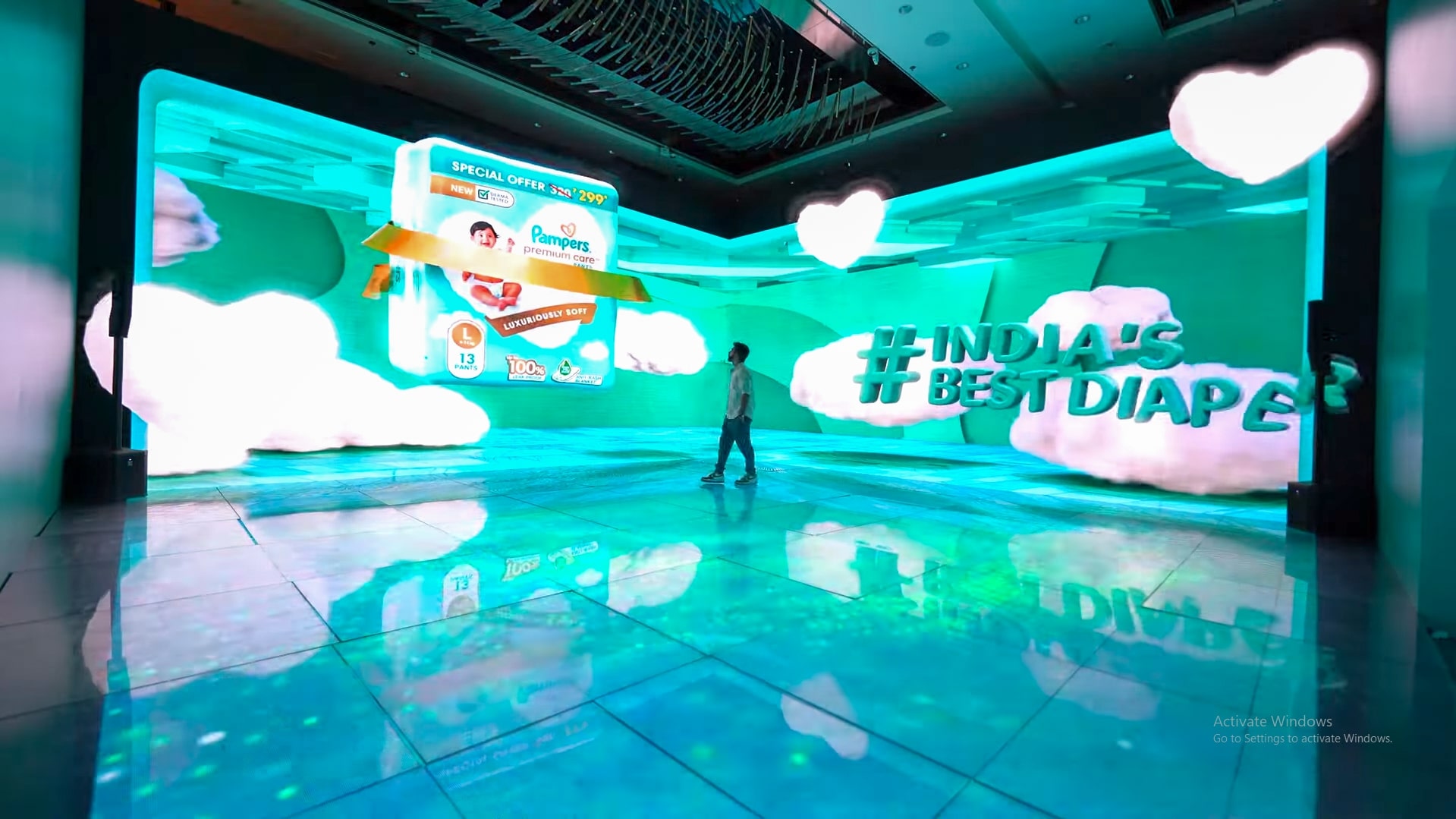 Pampers immersive LED experience by Ink In Caps